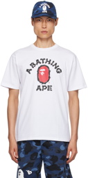 BAPE White Brush College T-Shirt