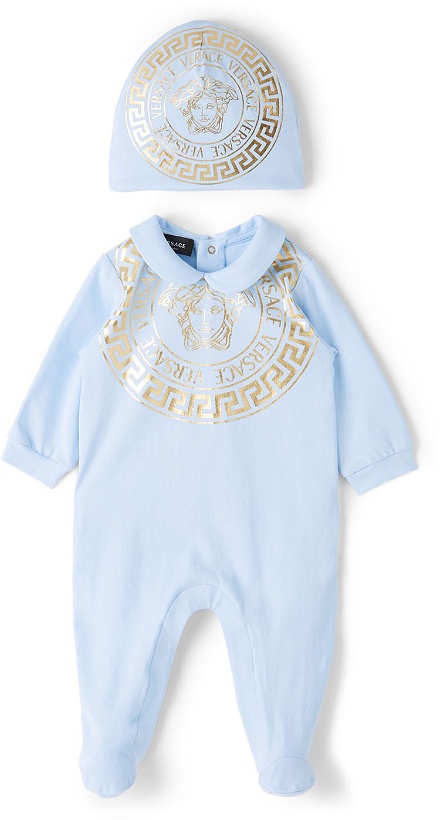 Photo: Versace Baby Blue Medusa Bodysuit Set