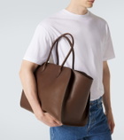 The Row Marlo 17 leather tote bag