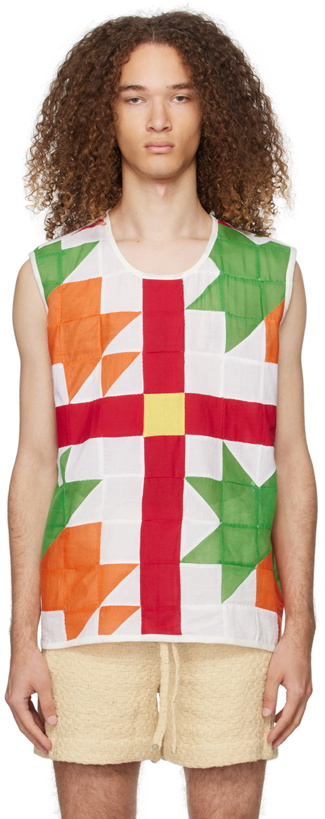 Photo: HARAGO Multicolor Pineapple Tank Top