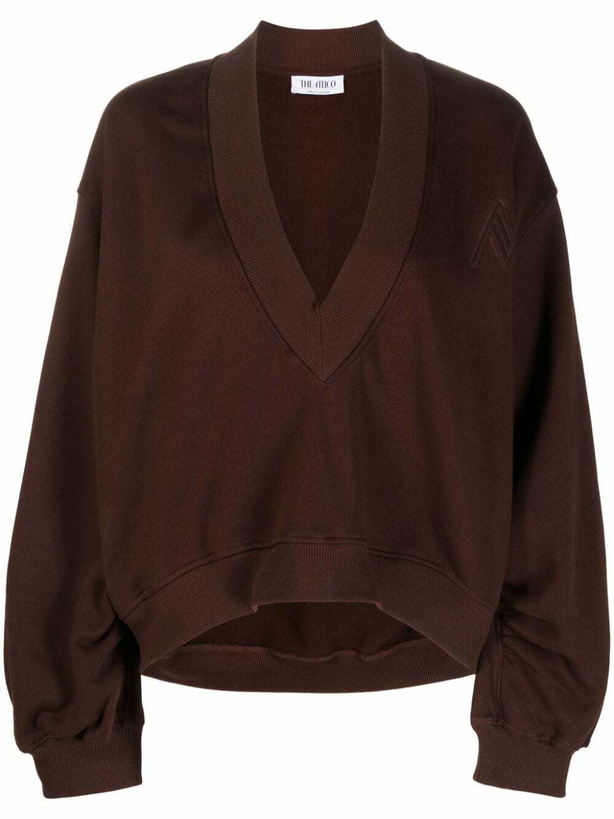 Photo: THE ATTICO - V-neck Fleece Sweatshirt