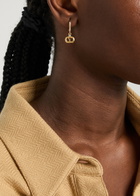Valentino Garavani Ovalette Vlogo Hoop Earrings - Gold - One Size
