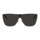 Saint Laurent Silver SL 1 Mask Sunglasses