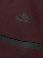 Nike - Tech Logo-Print Stretch-Nylon Hooded Jacket - Burgundy