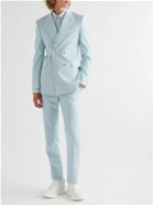 Alexander McQueen - Slim-Fit Wool Grain de Poudre Suit Trousers - Blue