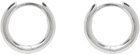 Hatton Labs Silver Small Huggie Hoop Earrings