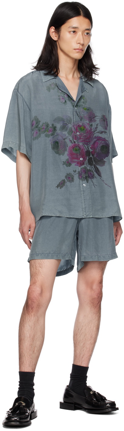 Eytys Blue Aniara Shorts