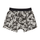 Nudie Jeans Black and White Paper Print Boxer Briefs