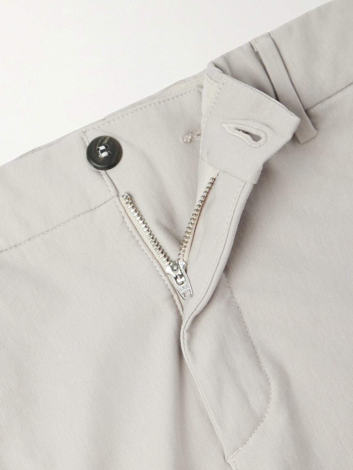 Eleventy - Straight-Leg Cotton-Blend Twill Chino - Neutrals