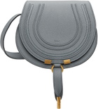 Chloé Blue Small Marcie Saddle Bag