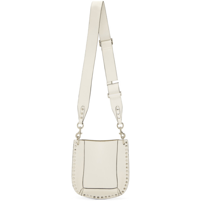 Isabel Marant Samara Logo-embroidered Tied-top Shoulder Bag in White