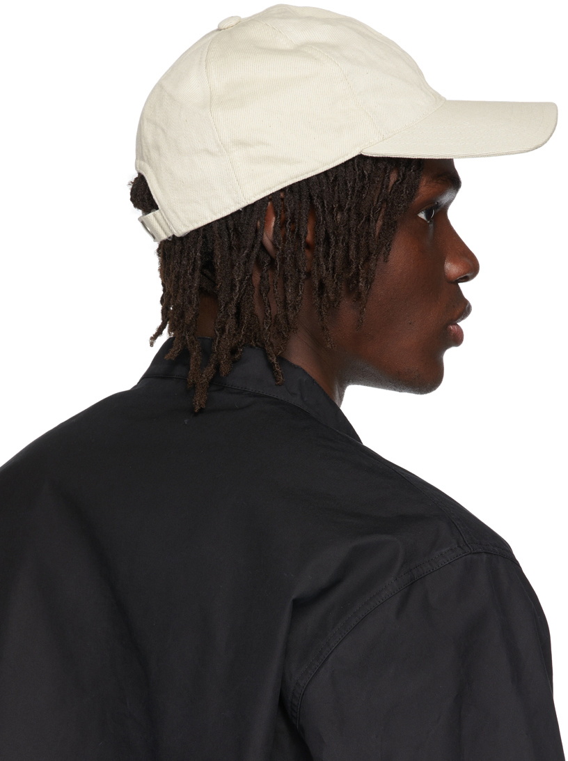 Jil Sander Off-White Cotton Cap Jil Sander