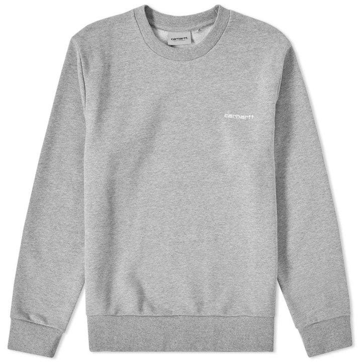 Photo: Carhartt Script Embroidery Sweat Grey