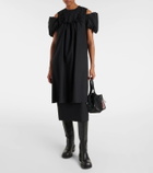 Noir Kei Ninomiya Cutout wool midi dress
