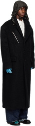 Acne Studios Black Brushed Coat