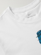 Nike Tennis - Printed Dri-FIT Cotton-Blend Jersey T-Shirt - White
