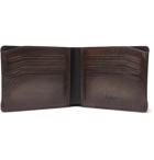 Berluti - Scritto Leather Billfold Wallet - Dark brown