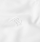 Burberry - Logo-Embroidered Cotton Shirt - White