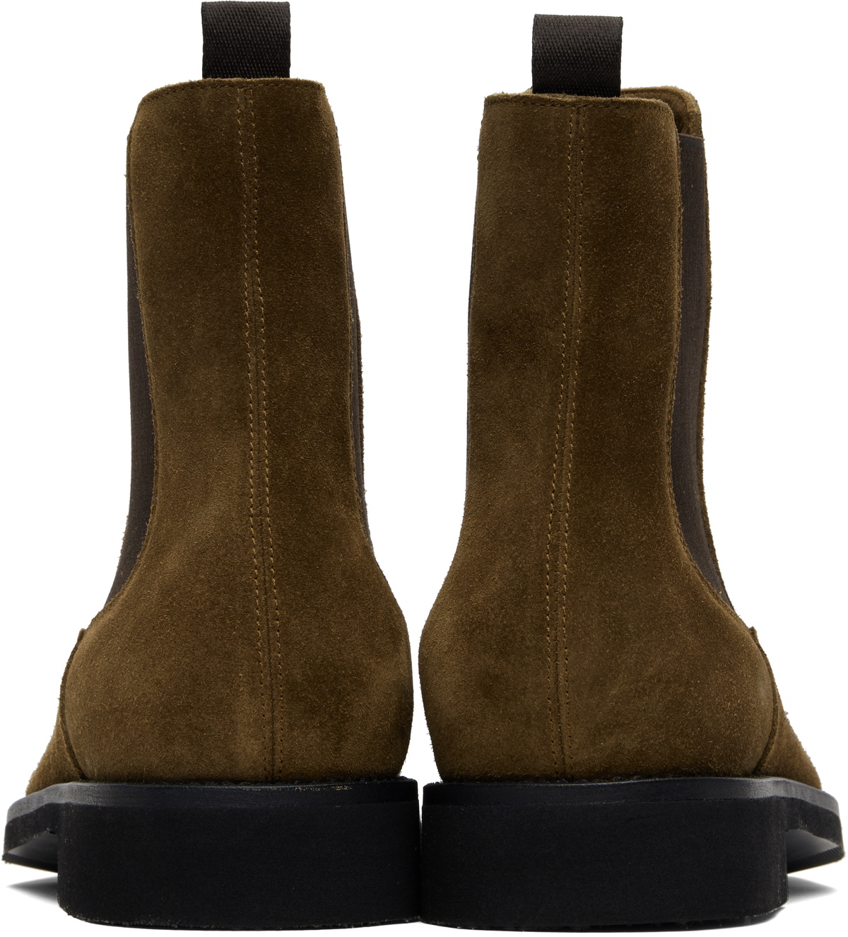 TOM FORD Brown Suede Light Sole Chelsea Boots