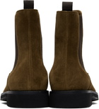 TOM FORD Brown Suede Light Sole Chelsea Boots