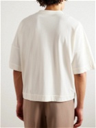 Stòffa - Cotton-Piqué T-Shirt - White