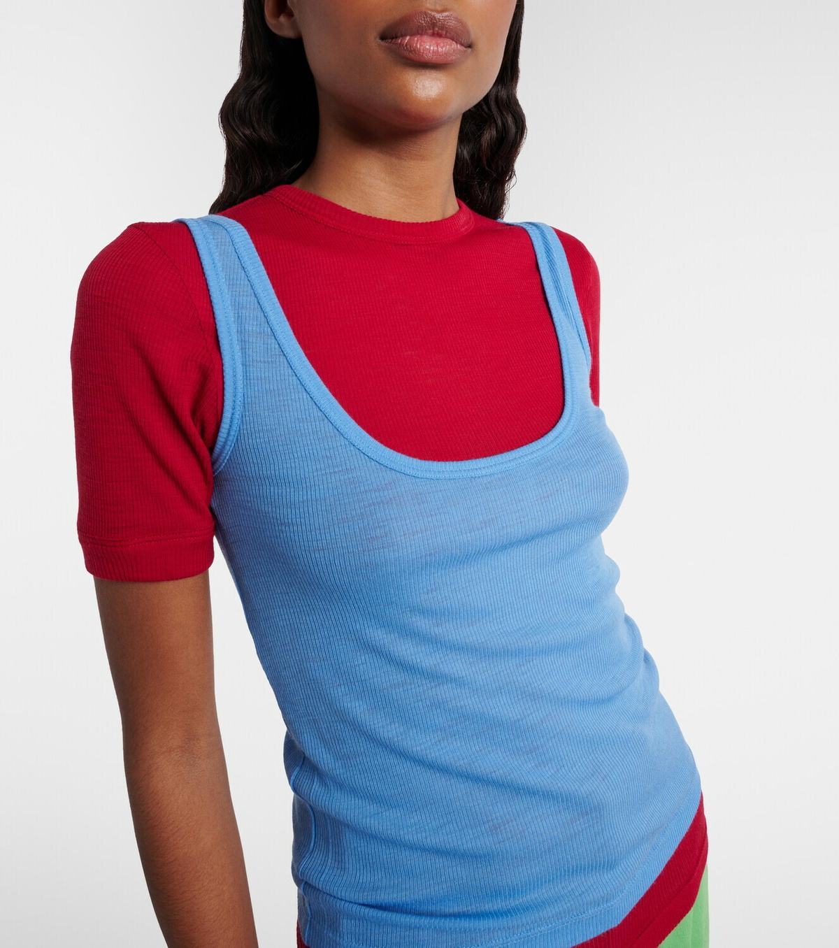 Versace Medusa virgin wool tank top