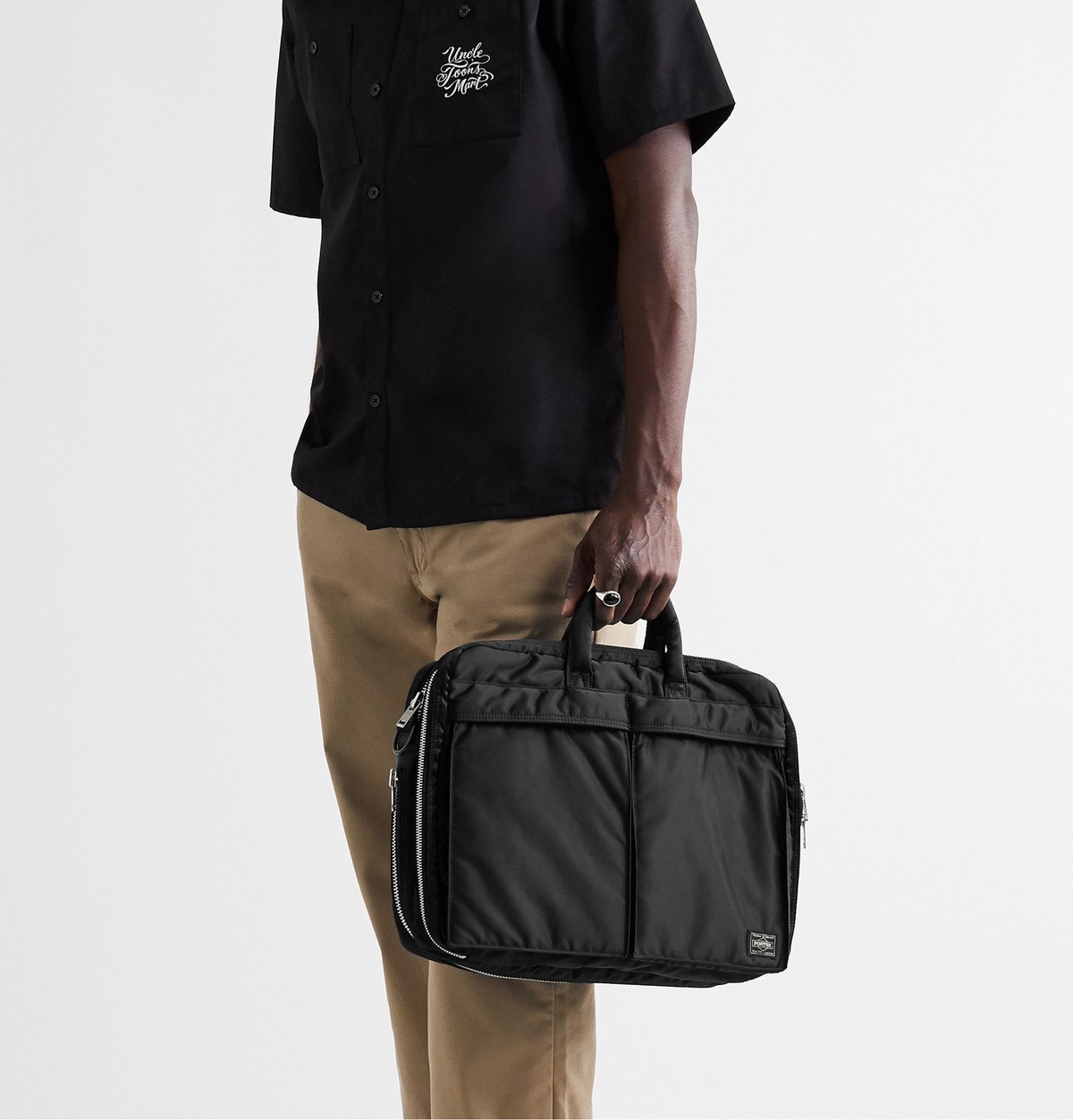 極美品】PORTER / TANKER 2WAY BRIEFCASE-