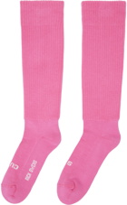 Rick Owens Pink 'So Cunt' Socks
