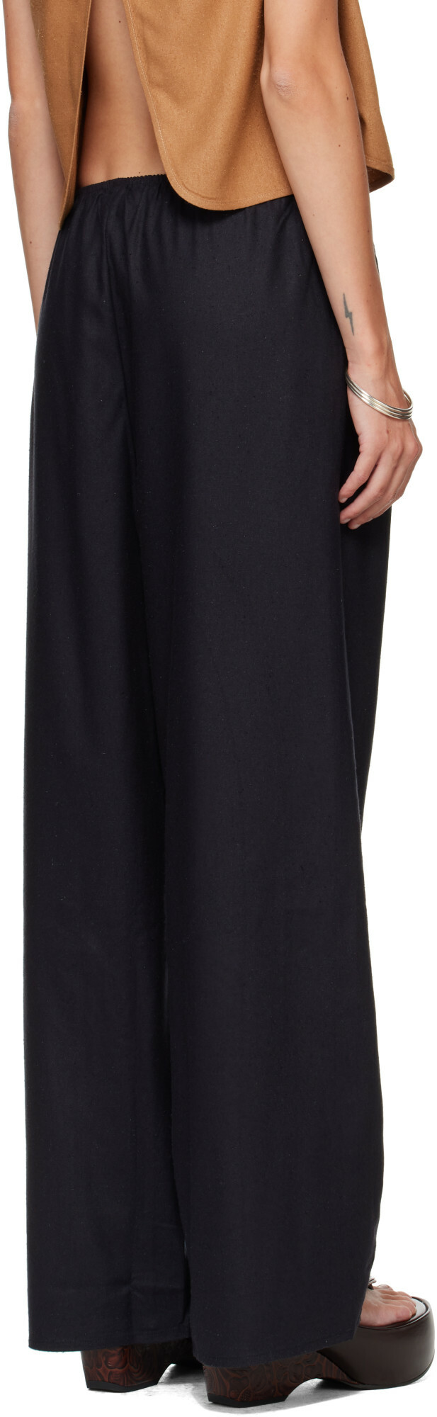 Baserange Black Stoa Lounge Pants