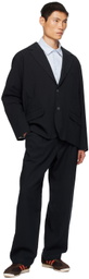XENIA TELUNTS Black Notched Lapel Blazer
