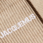 Jacquemus Men's Logo Sock in Light Beige