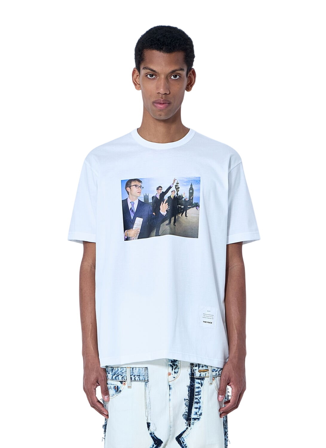 Junya Watanabe Off-White Paint Splatter T-Shirt Junya Watanabe