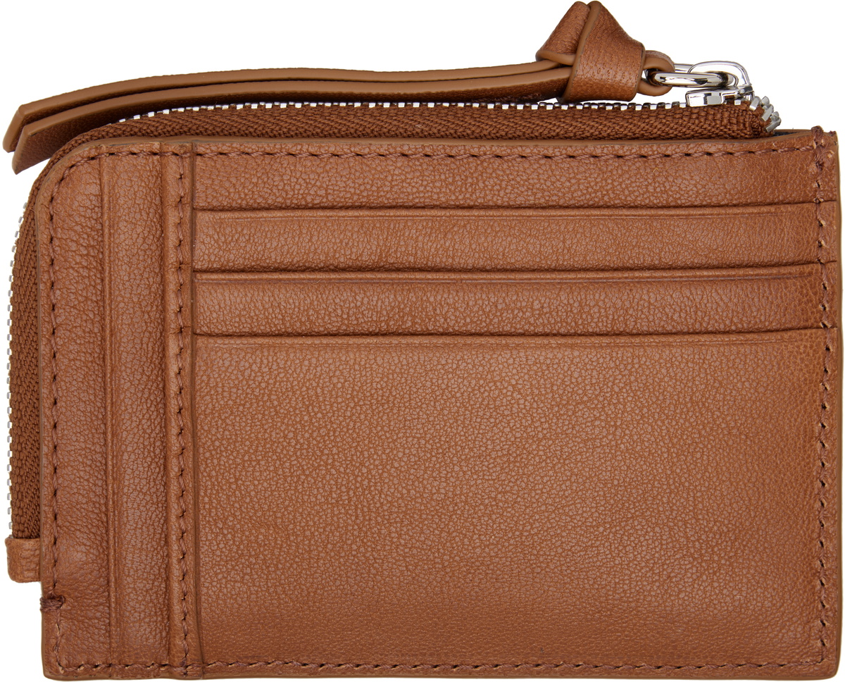 Vivienne Westwood Brown Zip Card Holder Vivienne Westwood