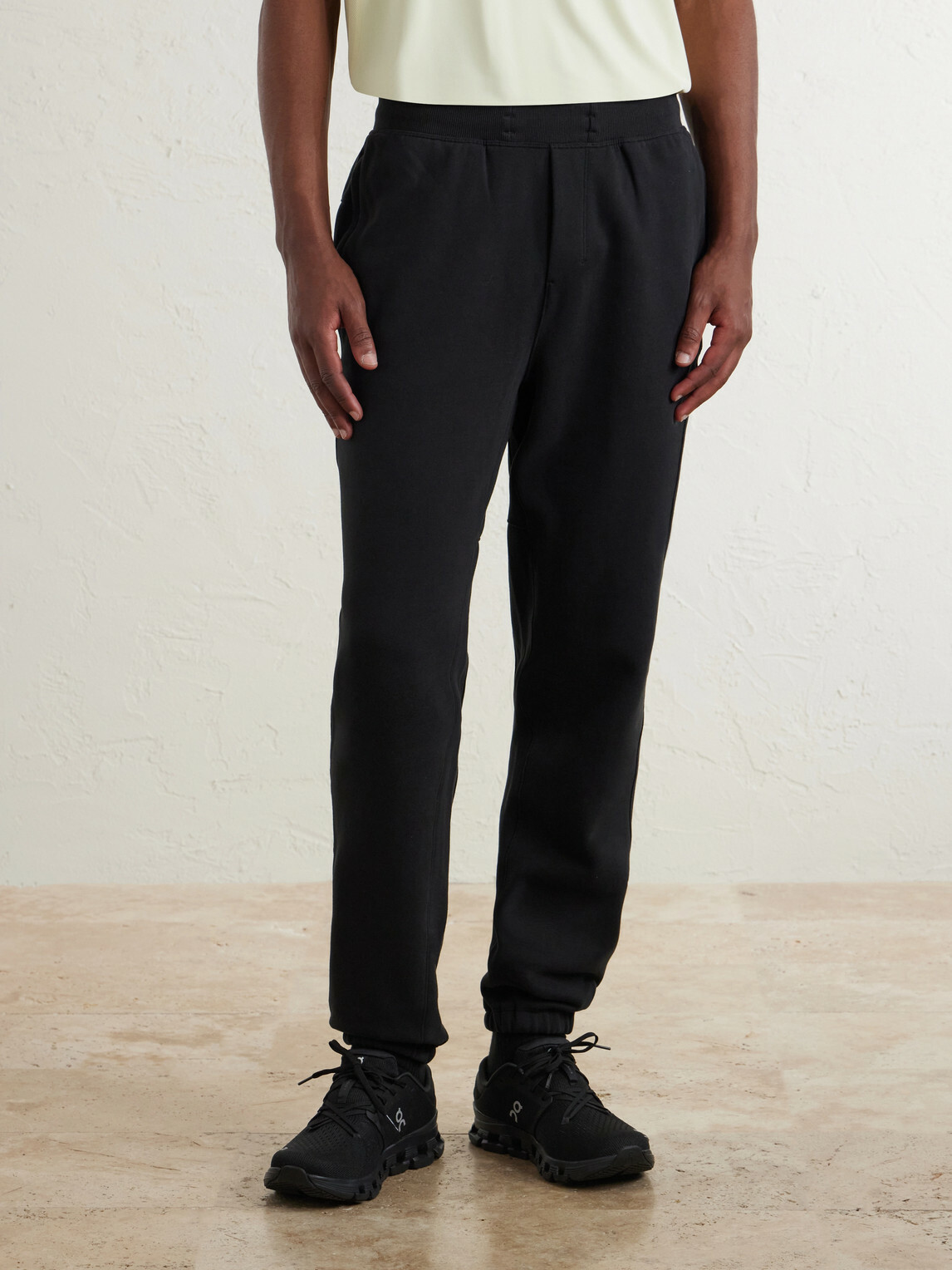 Lululemon - Tapered Cotton-Blend Jersey Sweatpants - Black