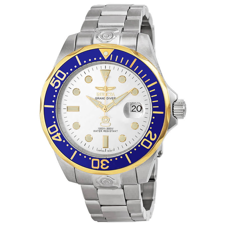 Photo: Invicta Pro Diver Automatic Silver Dial Mens Watch 13788