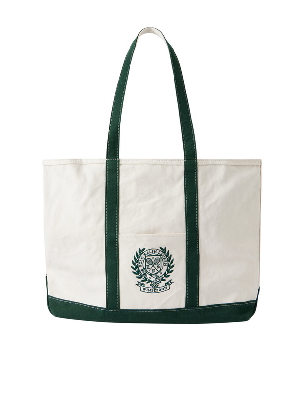 Photo: Polo Ralph Lauren - Wimbledon Embroidered Large Cotton Tote Bag