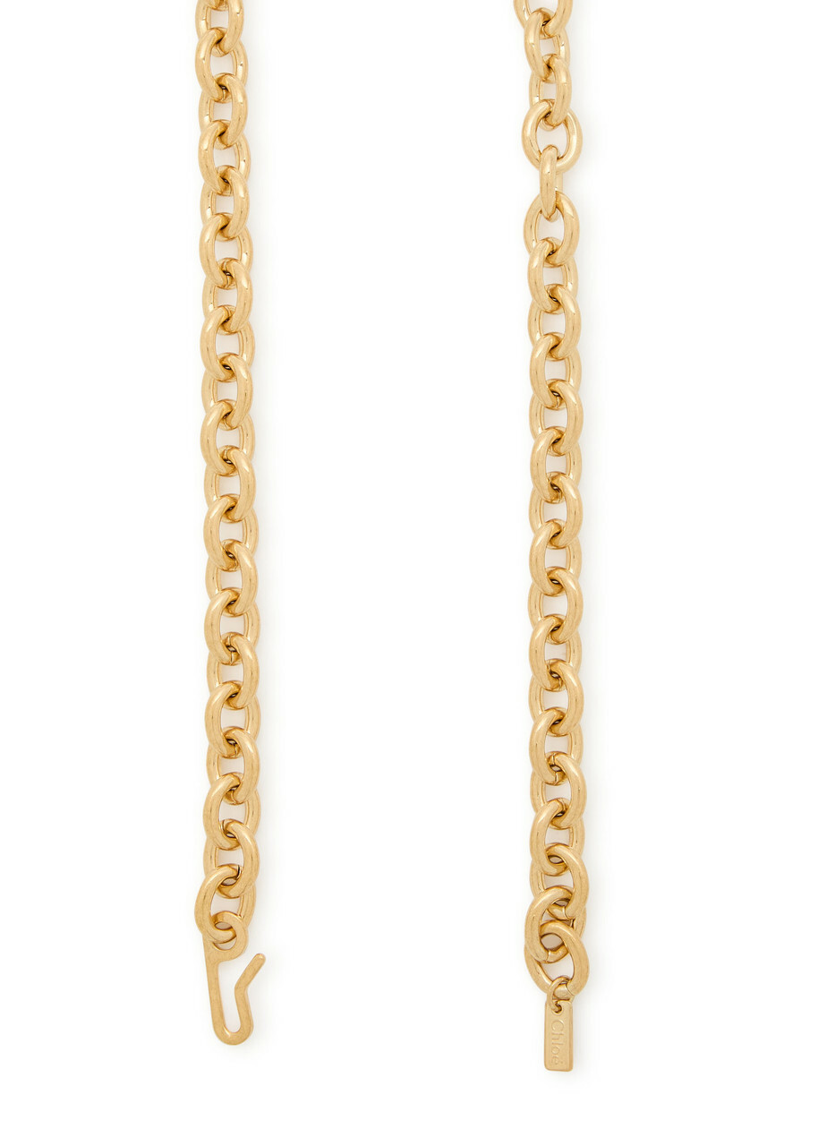 Chloe The Chloé Script Chain Belt - Gold - One Size
