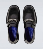 Burberry Embellished leather loafers
