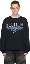 Rhude Black 'Hope Ranch' Long Sleeve T-Shirt