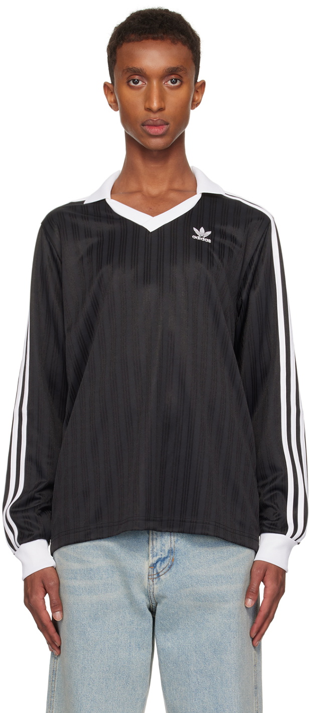 ★送料・関税込★adidas★Pique Long Sleeve★ adidas PIQUE SOCCER LONG SLEEVE BLACK （アディダス ピケ