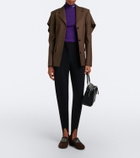 Loewe Dive Double L suede loafer pumps