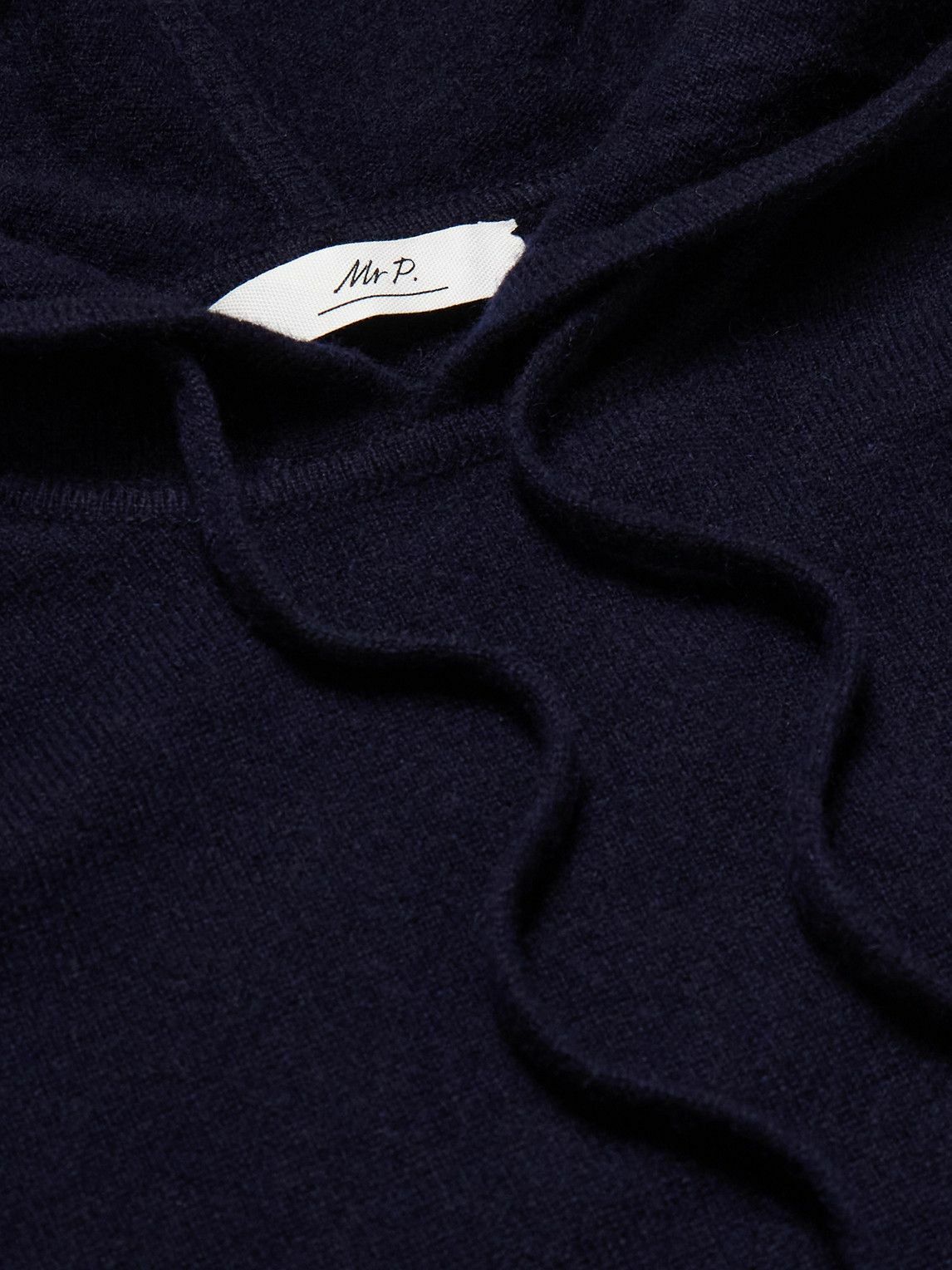 Mr P. - Mitchell Cashmere Hoodie - Blue