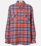 God's True Cashmere Americana plaid cashmere shirt