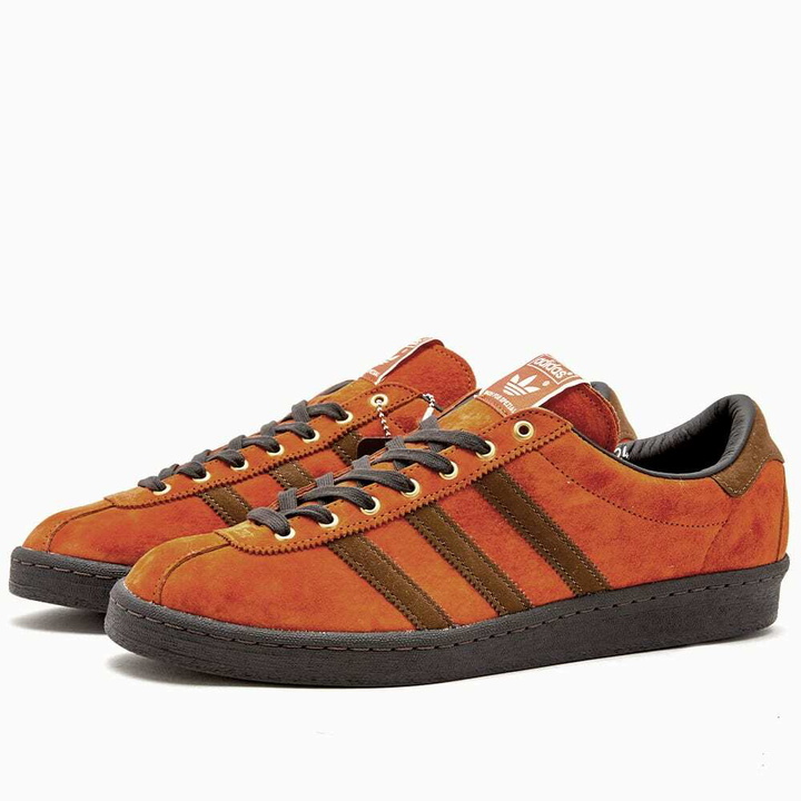 Photo: Adidas Men's SPZL Arkesden Sneakers in Chestnut/Night Brown/Collegiate Green