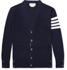 Thom Browne - Striped Wool Cardigan - Men - Navy