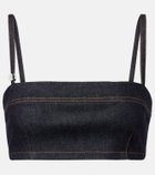 Jacquemus Bisou De-Nîmes denim bra top