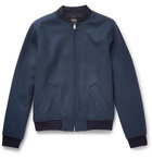 A.P.C. - Gaston Wool-Blend Bomber Jacket - Blue