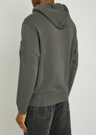 C.P. Company Hooded Cotton Sweatshirt Dark Grey