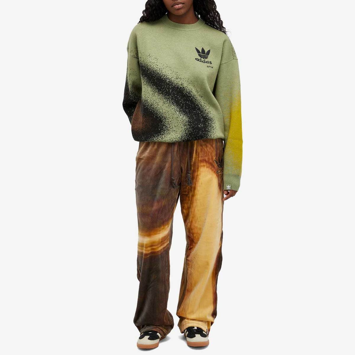 Adidas x SFTM AOP Pant in Brown