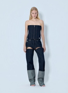 Jean Paul Gaultier Cut Out Wide Leg Jeans